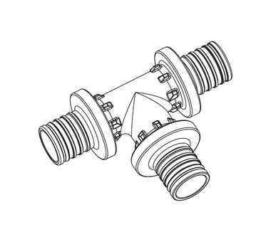 REHAU RAUTITAN Тройник равнопроходной 16-16-16 PX
