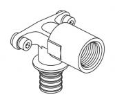 REHAU RAUTITAN Угольник настенный с длинным нарезным патрубком 20-R 1/2